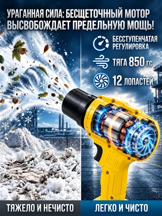 Снегоуборщик аккумуляторный мощная, вариант, фото 2