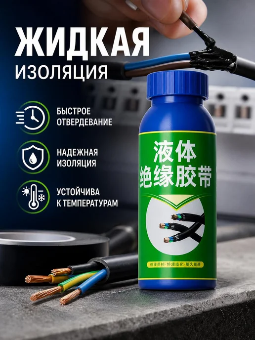 Жидкая изолента для кабелей, вариант