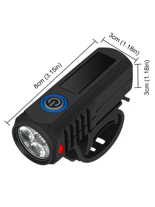 LED фонарь для велосипеда USB зарядка, фонарь на руль, вариант, фото 6