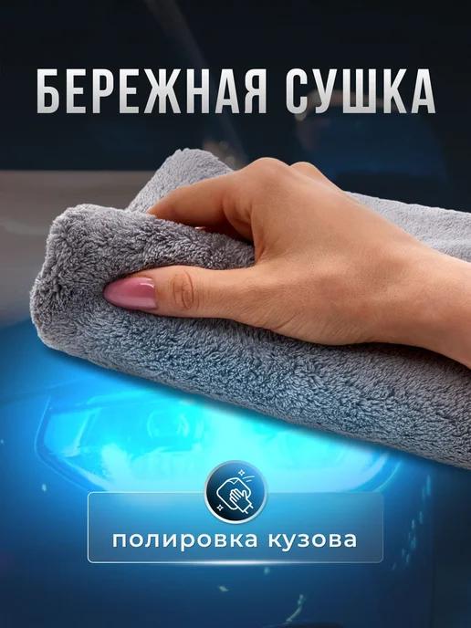 Микрофибра салфетка автомобильная, тряпка для машины 40х40 с, 40x40, фото 6