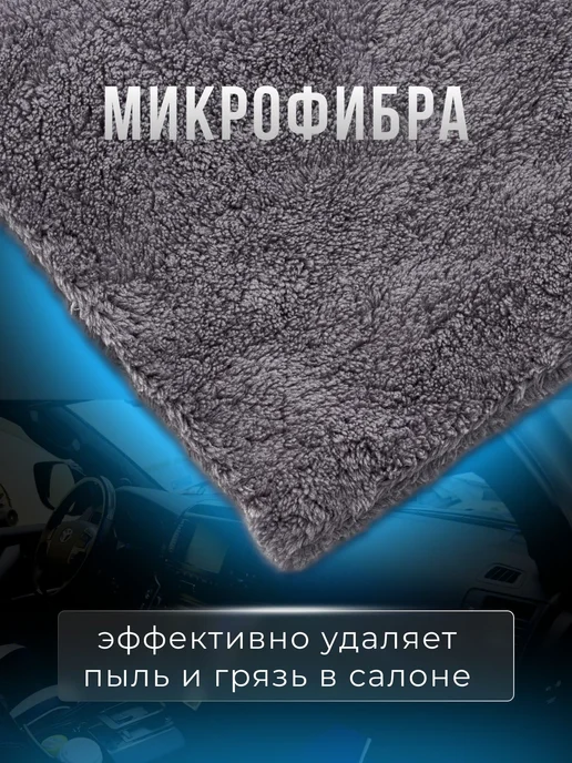 Микрофибра салфетка автомобильная, тряпка для машины 40х40 с, 40x40, фото 7