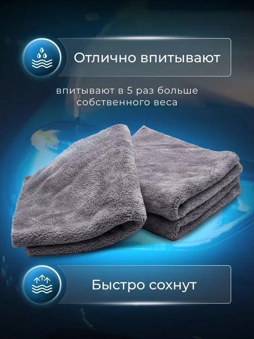 Микрофибра салфетка автомобильная, тряпка для машины 40х40 с, 40x40, фото 8