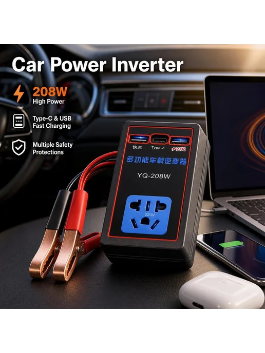 Автомобильный инвертор, вариант, фото 4