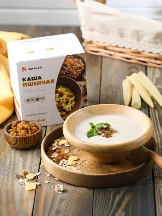 Art Life Каша пшенная с изюмом и воздушной кукурузой, и На, вариант, фото 2