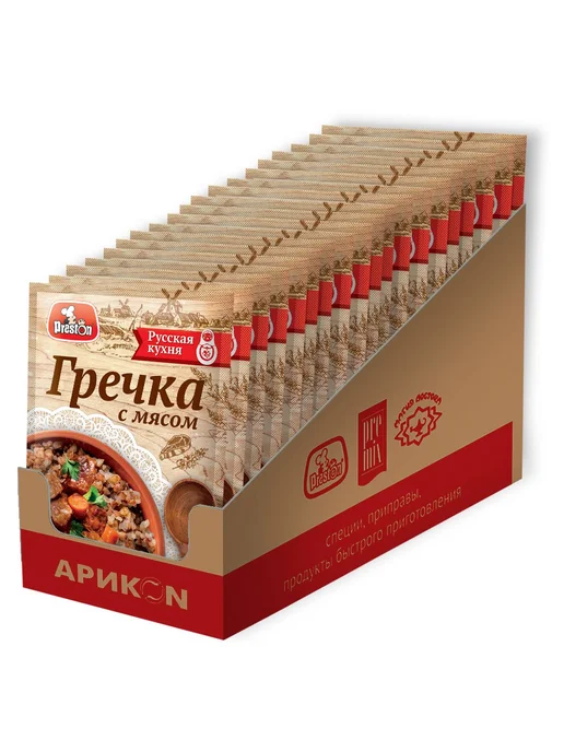 PRESTON Гречка быстрого приготовления с мясом, не требующая, вариант, фото 2