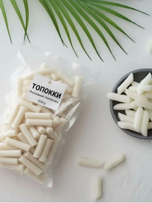 Рисовые палочки Токпокки Matamun без соуса 200гр, Корея, 200 г, фото 3