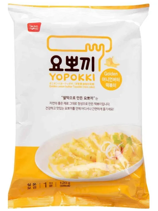 Рисовые клёцки топокки со сливочнолуковым соусом Golden 120, вариант
