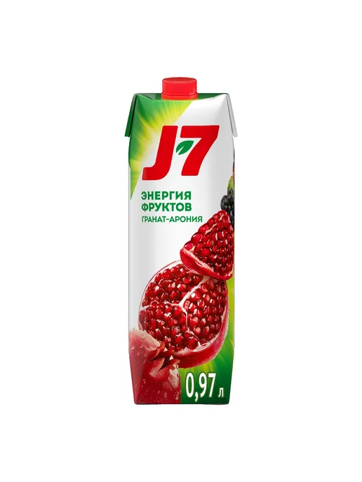 Нектар J7 гранатчерноплодная рябина осветленный 0,97 л, 3 по, 970 мл, фото 2
