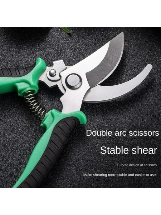 Садовые секаторы Pruners из нержавеющей стали Желтый, Yellow, желтый, фото 2