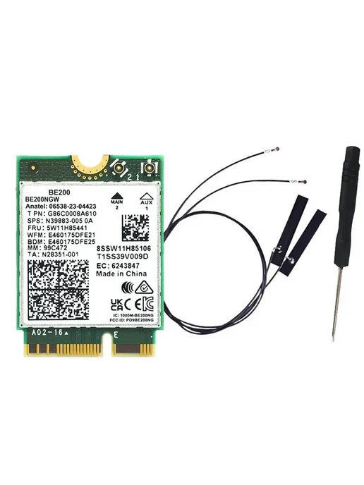 WIFI 7 BE200NGW трёхдиапазонная WiFi-карта 2.4 5 6 ГГц, вариант