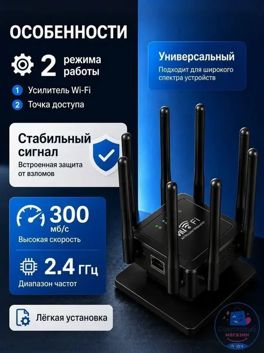 Усилитель сигнала Wi-Fi, вариант, фото 2