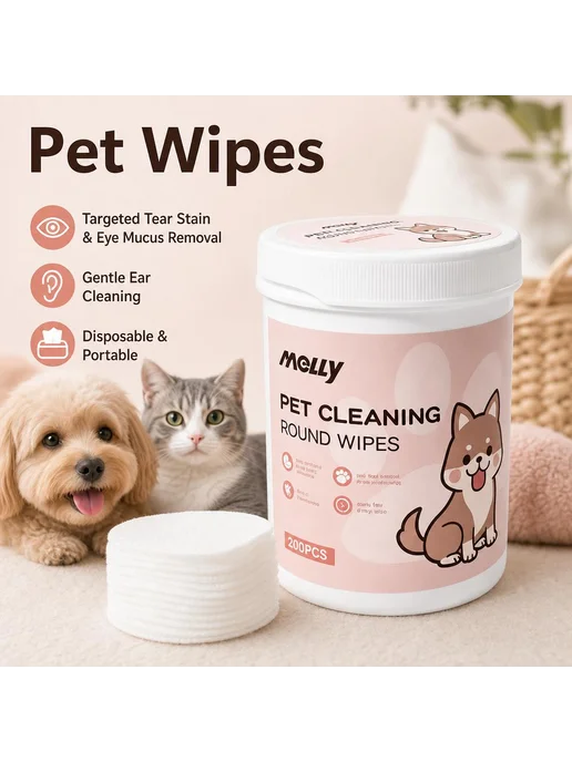 Влажные салфетки для pets 200 шт, 200 шт