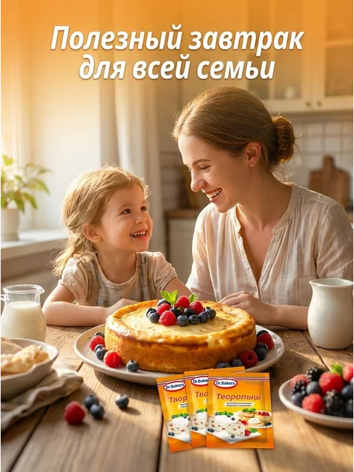 Смесь Творопыш для Запеканки и Сырников 3 шт по 60 гр, 3 шт, 60 г, фото 4