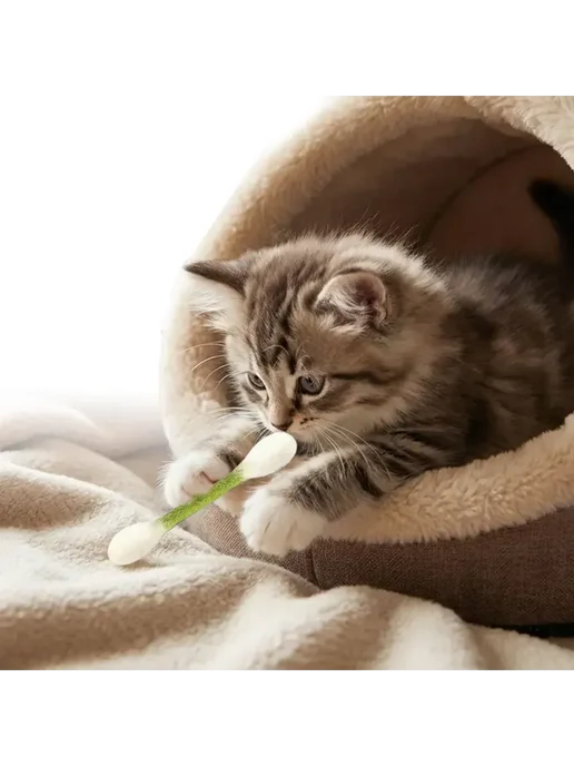 Ватные палочки для котов, игрушка для питомца, вариант, фото 5