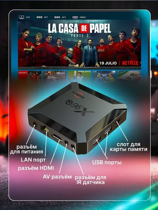 Смарт тв приставка андроид с wifi и интернет, вариант, фото 4