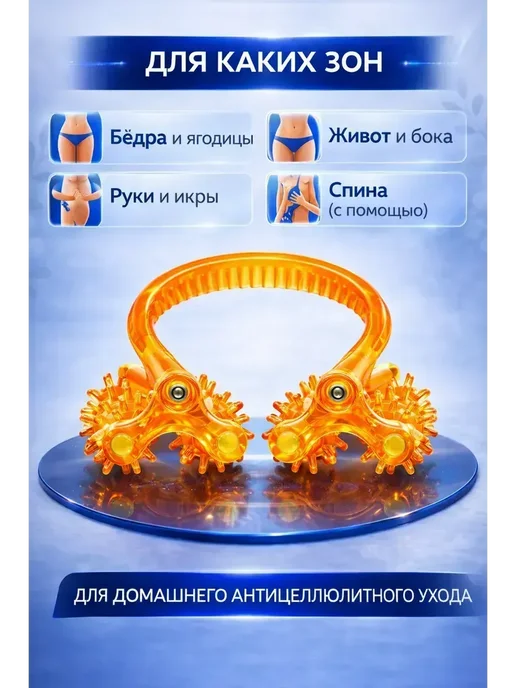 FranklinMIX Ручной роликовый массажёр для порядка и офиса, ванной, желтый, фото 5