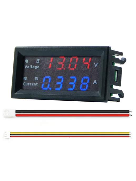 Тестер DC 200В 10A с RGB LED дисплеем для электроники, вариант, фото 2