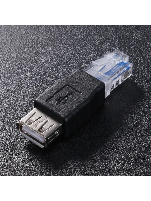Ethernet RJ45 мужской – USB женский кабель для сети, вариант, фото 4