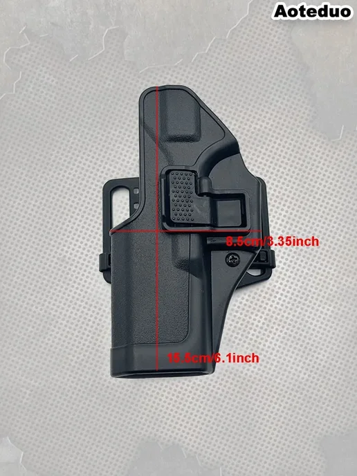 Кобура для пистолета Glock 17 пластиковая для левшей (левая, вариант, фото 2