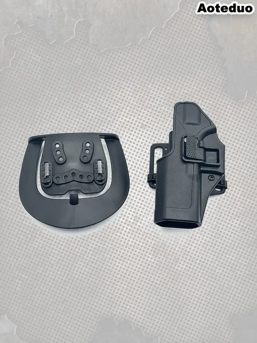 Кобура для пистолета Glock 17 пластиковая для левшей (левая, вариант, фото 3