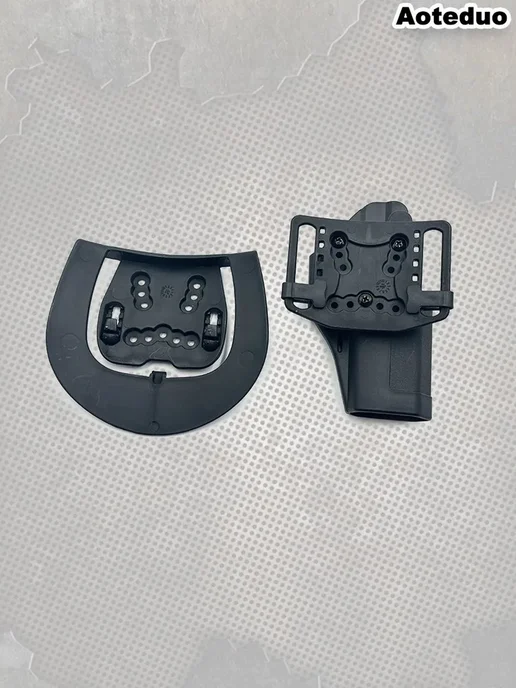 Кобура для пистолета Glock 17 пластиковая для левшей (левая, вариант, фото 4