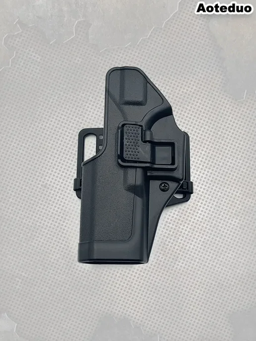 Кобура для пистолета Glock 17 пластиковая для левшей (левая, вариант, фото 6