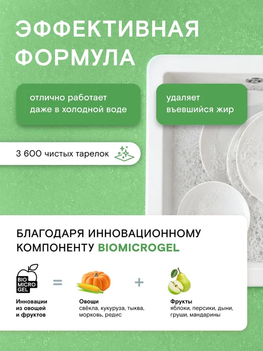 Средство для ручного мытья посуды, овощей и фруктов с АЛОЭ, вариант, фото 6