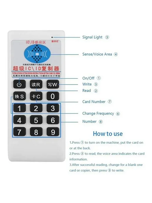 RFID NFC Устройство Для Чтения И Записи IC Карт +5XUID Карт, вариант, фото 3
