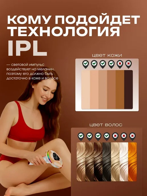 Фотоэпилятор женский лазерный для удаления волос, желтый, фото 7