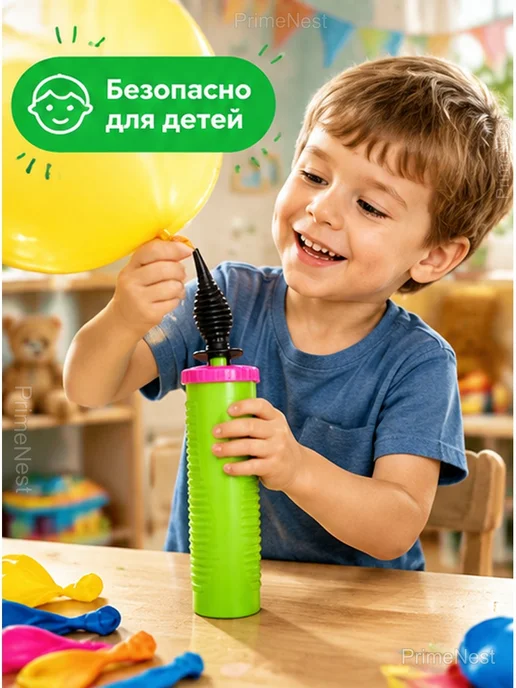 Ручной насос для воздушных шаров двойного действия, вариант, фото 4