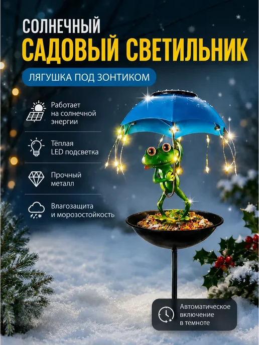 Фигурка пластмасса садовая зеленый, зеленый