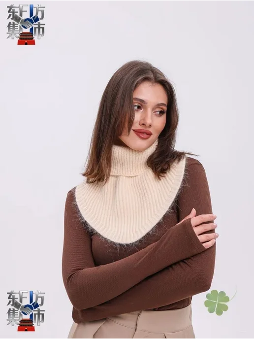 Манишка снуд Манишка снуд M FARSHAMA античный белый, белый, фото 4