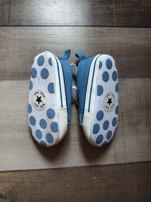 STYLE.baby Кеды пинетки для новорожденных, голубой, фото 4