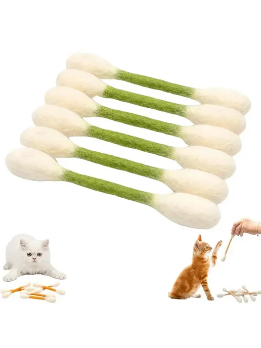 Ватные палочки для котов, игрушка для питомца, вариант, фото 8