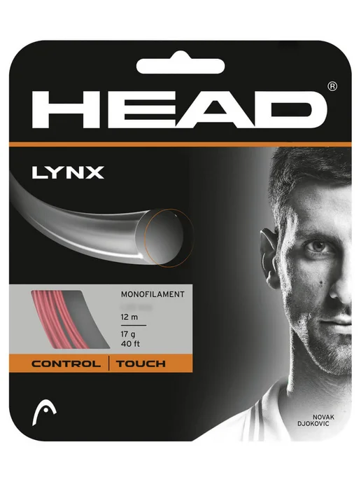 HEAD Струна для тенниса Lynx 12м, красная, 1.25, 12 м