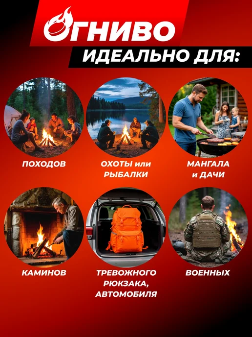 Сухое горючее Огниво 9 таблеток в тубе, вариант, фото 2