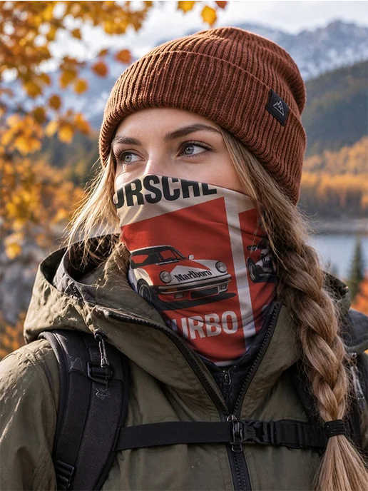 Банданы спортивный автомобиль автоспорт, белый, фото 3