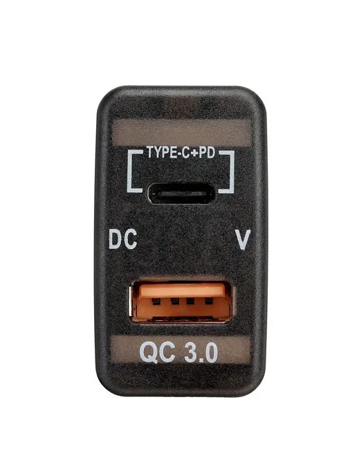 Автомобильное зарядное устройство с разъемами USB-C и USB-A, вариант, фото 2
