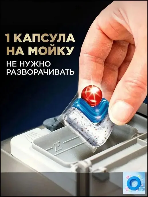 Капсулы для посудомоечной машины, вариант, фото 3