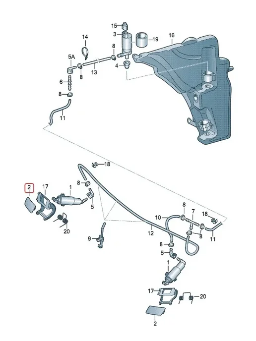 8K0955275 (L) 8K0955276 (R) для Audi A4 B8 2013-2015 Крышка, вариант, фото 3