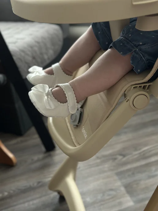 KidLuxe Пинетки для девочки, белый, фото 3