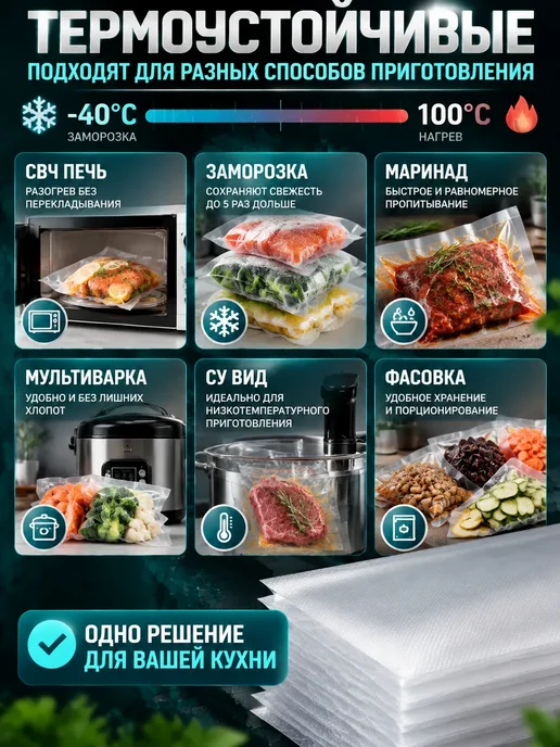 Пакеты для вакууматора 1725.2030. 2530.150шт, 2530,15 шт, фото 5