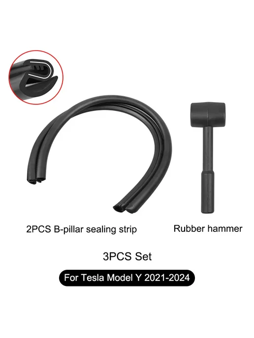 Для Tesla Model 3 Y 2021-2025 комплект уплотнительных лент д, Y 2021-2025 3PCS Set
