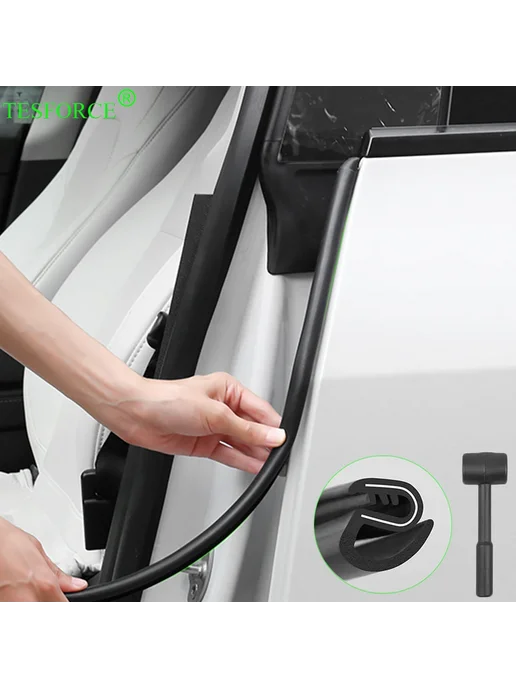 Для Tesla Model 3 Y 2021-2025 комплект уплотнительных лент д, Y 2021-2025 3PCS Set, фото 2