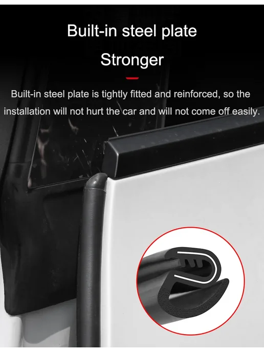 Для Tesla Model 3 Y 2021-2025 комплект уплотнительных лент д, Y 2021-2025 4PCS Set, фото 5