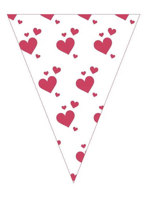 Гирлянда Love флажки, 10 м, 10 м, фото 2