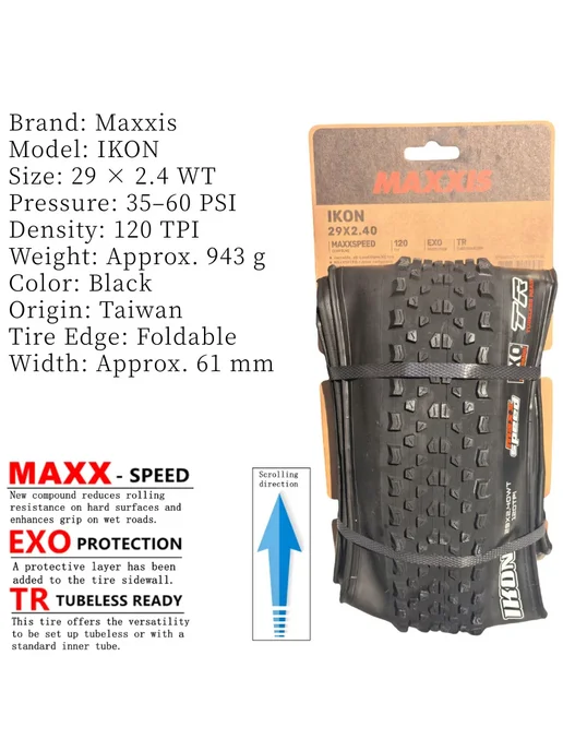 Maxxis IKON покрышки для горного велосипеда 26 27.5 29 дюймо, вариант, фото 4