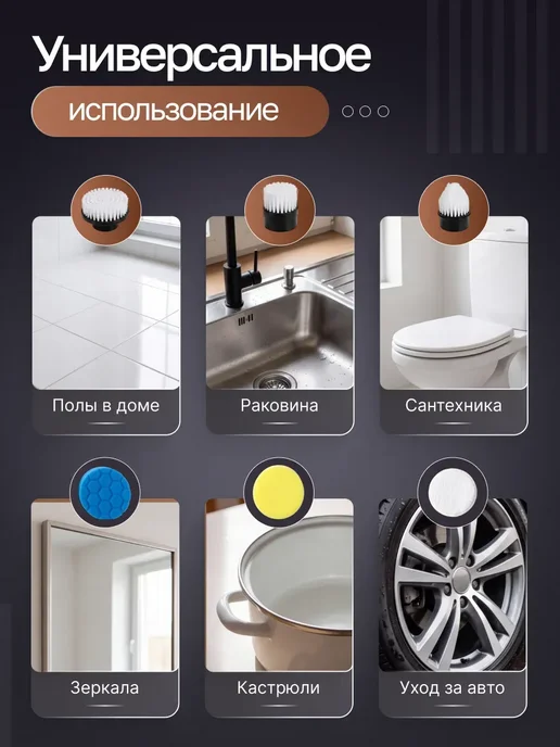 Электрическая щетка для уборки, белый, фото 5