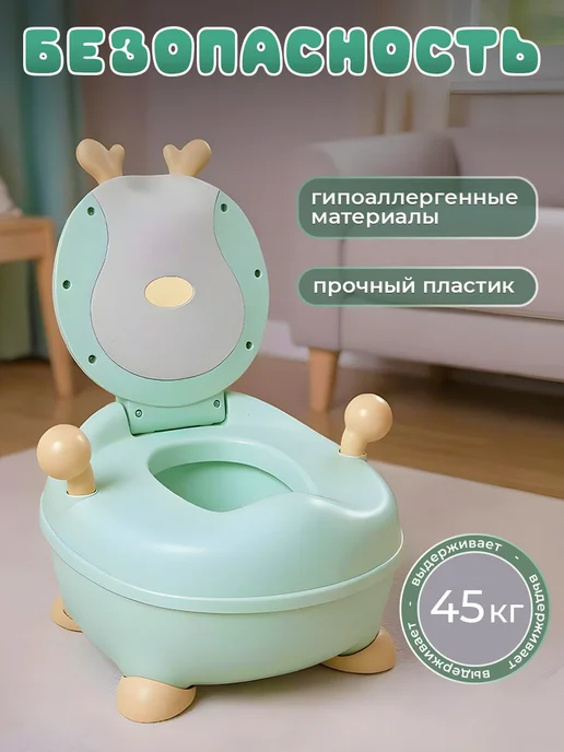 Горшок детский с крышкой и съемной чашей, вариант, фото 7