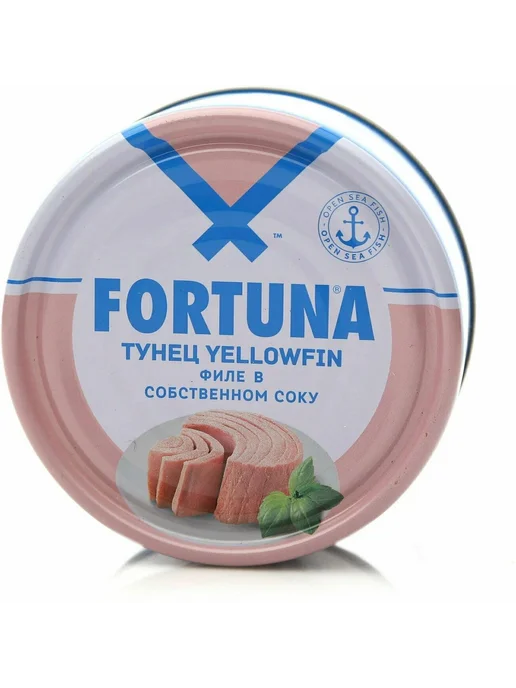 Тунец Fortuna филе в собственном соку, 185 г, 185 г, фото 5